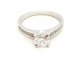 Bague Solitaire Or blanc Diamant
