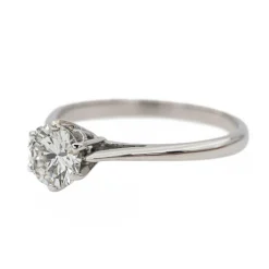 Bague Solitaire Or blanc Diamant