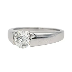 Bague Solitaire Or blanc Diamant