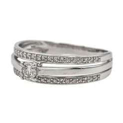 Bague Solitaire Or blanc Diamant
