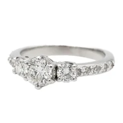 Bague Solitaire Or blanc Diamant