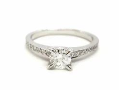 Bague Solitaire Or blanc Diamant