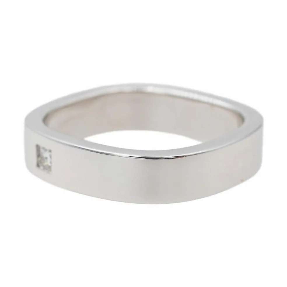 Bague Solitaire Or blanc Diamant