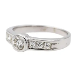 Bague Solitaire Or blanc Diamant
