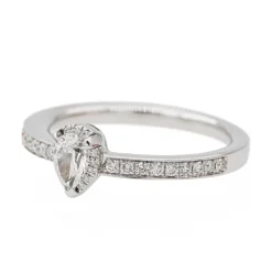 Bague Solitaire Or blanc Diamant