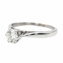 Bague Solitaire Or blanc Diamant