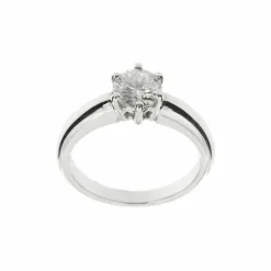 Bague solitaire Or blanc Diamant