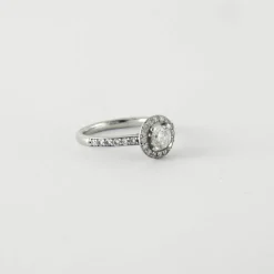 Bague Solitaire Or blanc Diamants