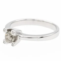 Bague Solitaire Or blanc Diamant