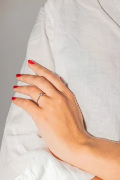 Bague Solitaire Or blanc Diamant