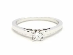 Bague Solitaire Or blanc Diamant
