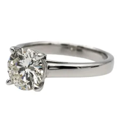 Bague Solitaire Or blanc Diamant