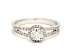Bague Solitaire Or blanc Diamant
