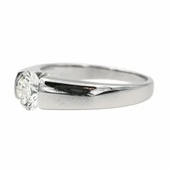 Bague Solitaire Or blanc Diamant