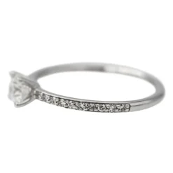 Bague Solitaire Or blanc Diamant