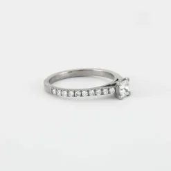 Bague Solitaire Or blanc Diamants