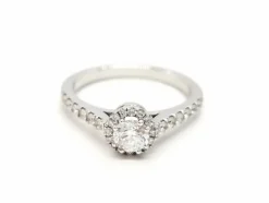 Bague Solitaire Or blanc Diamant