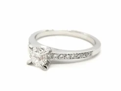 Bague Solitaire Or blanc Diamant