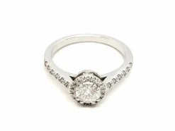 Bague Solitaire Or blanc Diamant