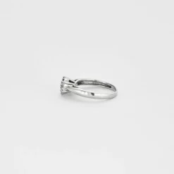 Bague Solitaire or blanc diamants