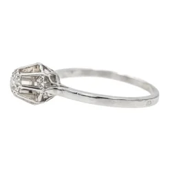 Bague Solitaire Or blanc Diamant
