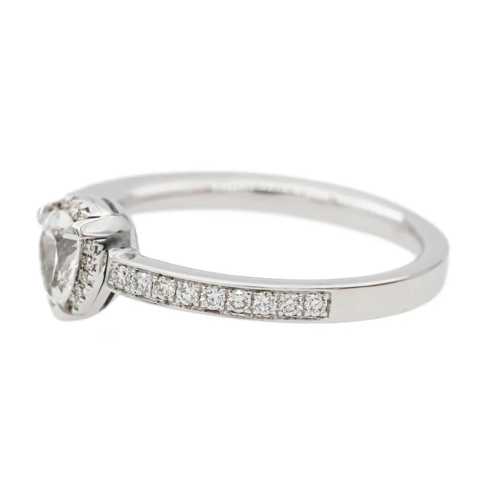Bague Solitaire Or blanc Diamant