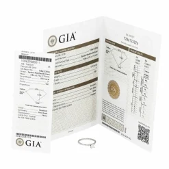 Bague Solitaire Or blanc Diamant