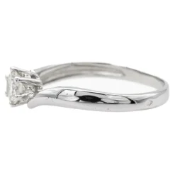 Bague Solitaire Or blanc Diamant
