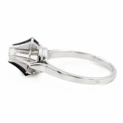Bague Solitaire Or blanc Diamant