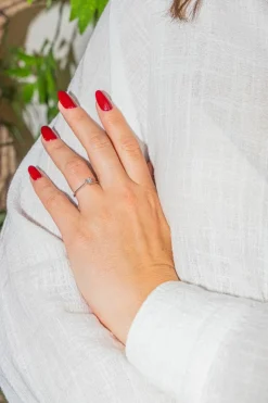 Bague Solitaire Or blanc Diamant