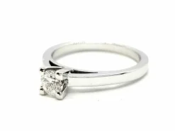 Bague Solitaire Or blanc Diamant