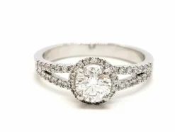 Bague Solitaire Or blanc Diamant