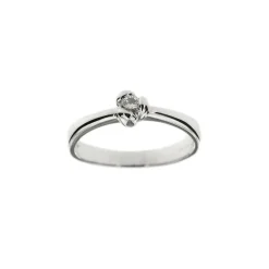 Bague solitaire Or blanc Diamant