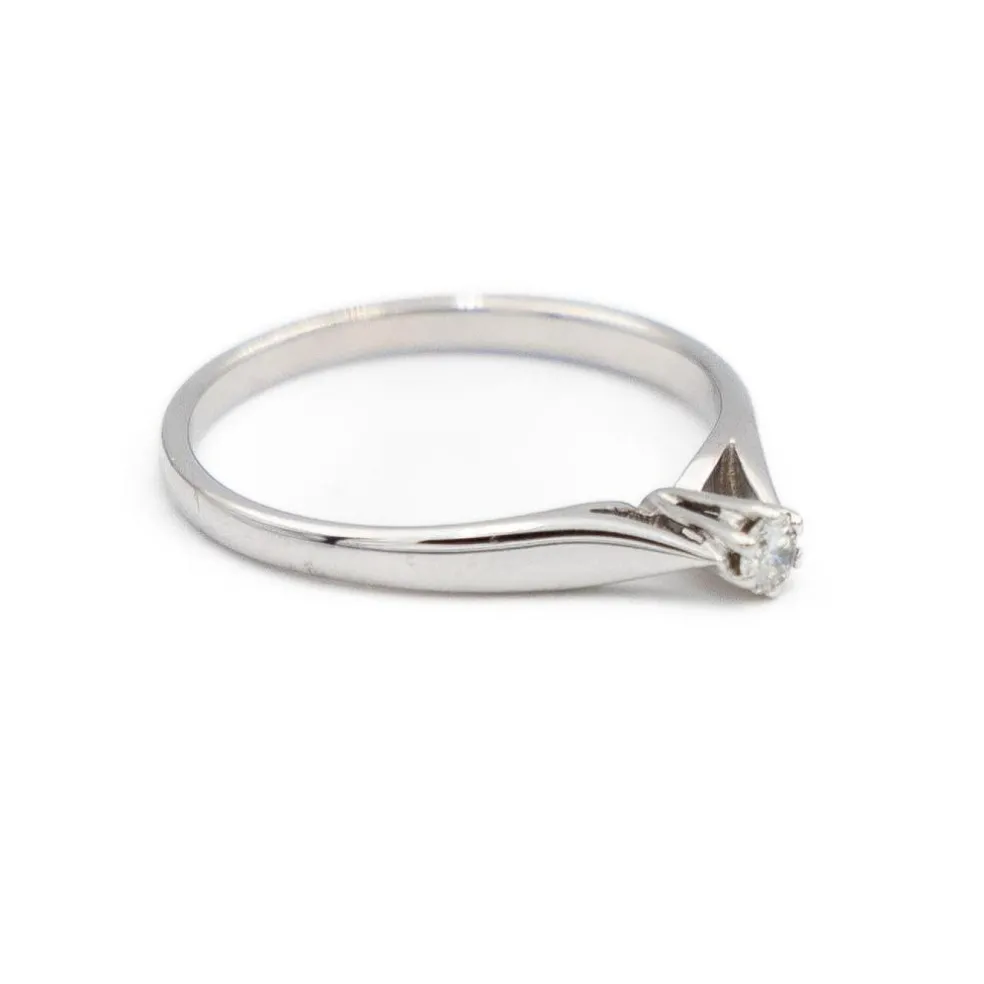 Bague Solitaire Or blanc Diamant