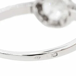 Bague Solitaire Or blanc Diamant