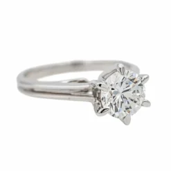 Bague Solitaire Or blanc Diamant