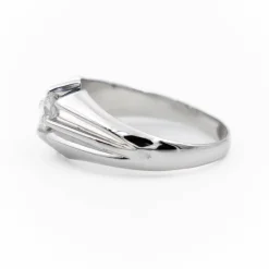 Bague Solitaire Or blanc Diamant