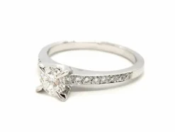 Bague Solitaire Or blanc Diamant