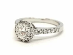 Bague Solitaire Or blanc Diamant