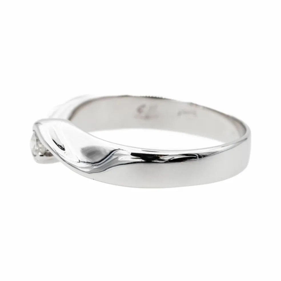 Bague Solitaire Or blanc Diamant
