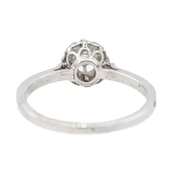Bague Solitaire Or blanc Diamant