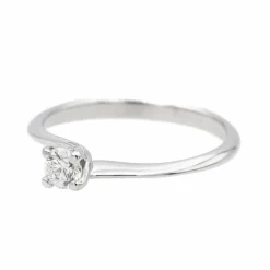 Bague Solitaire Or blanc Diamant