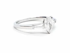 Bague Solitaire Or blanc Diamant