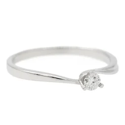 Bague Solitaire Or blanc Diamant