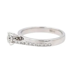 Bague Solitaire Or blanc Diamant