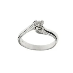 Bague solitaire Or blanc Diamant
