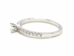 Bague Solitaire Or blanc Diamant