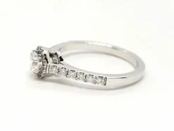 Bague Solitaire Or blanc Diamant