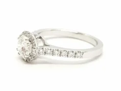 Bague Solitaire Or blanc Diamant