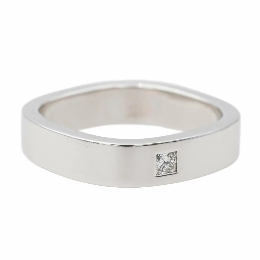 Bague Solitaire Or blanc Diamant